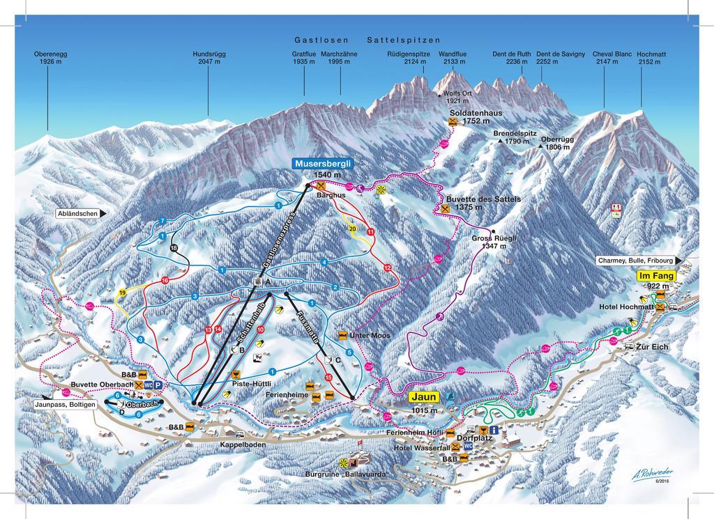 Chalet Erica Apartman Jaun Kültér fotó
